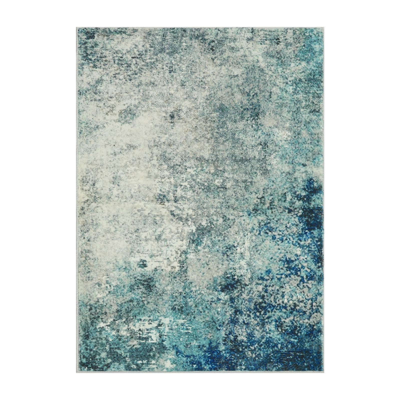 Foto 8 pulgar | Alfombra Lahome, Moderna, Abstracta, 200 X 250 Cm, Color Azul Y Gris - Venta Internacional.
