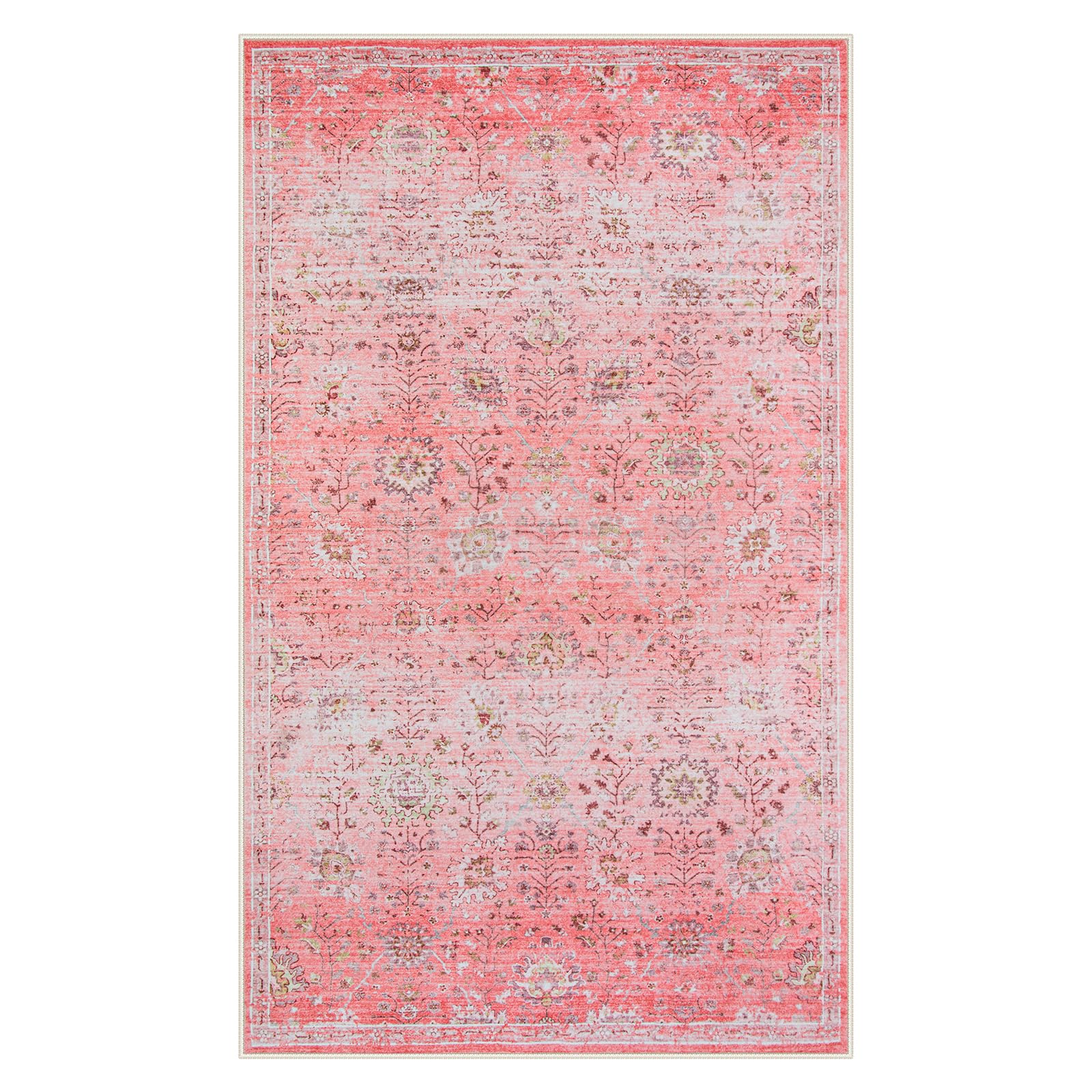 Foto 8 pulgar | Alfombra Lahome Pink Boho De 90 X 150 Cm, Lavable, Para Habitación De Niños - Venta Internacional.