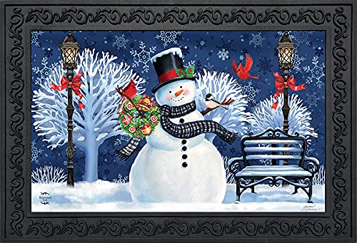 Foto 1 | Felpudo Briarwood Lane Snowman Holiday Cheer Christmas 30 X 45 Cm - Venta Internacional.