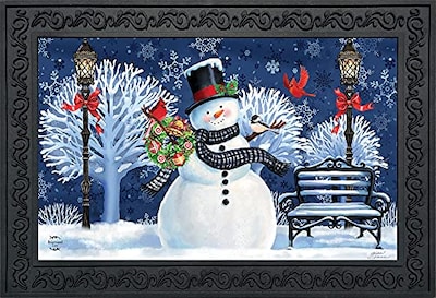 Foto 1 | Felpudo Briarwood Lane Snowman Holiday Cheer Christmas 30 X 45 Cm - Venta Internacional.