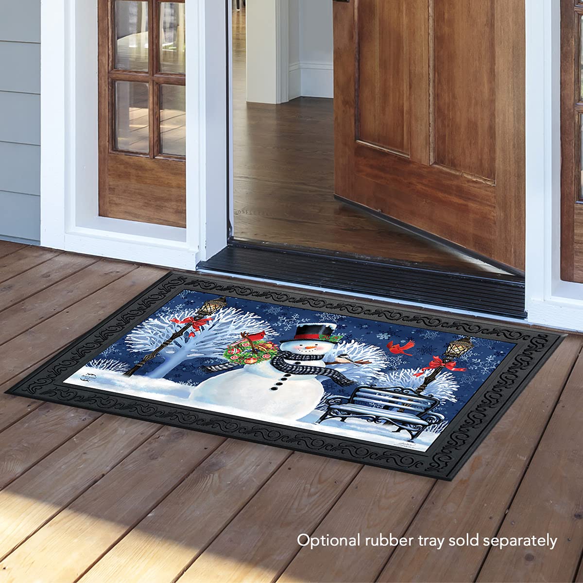 Foto 3 pulgar | Felpudo Briarwood Lane Snowman Holiday Cheer Christmas 30 X 45 Cm - Venta Internacional.