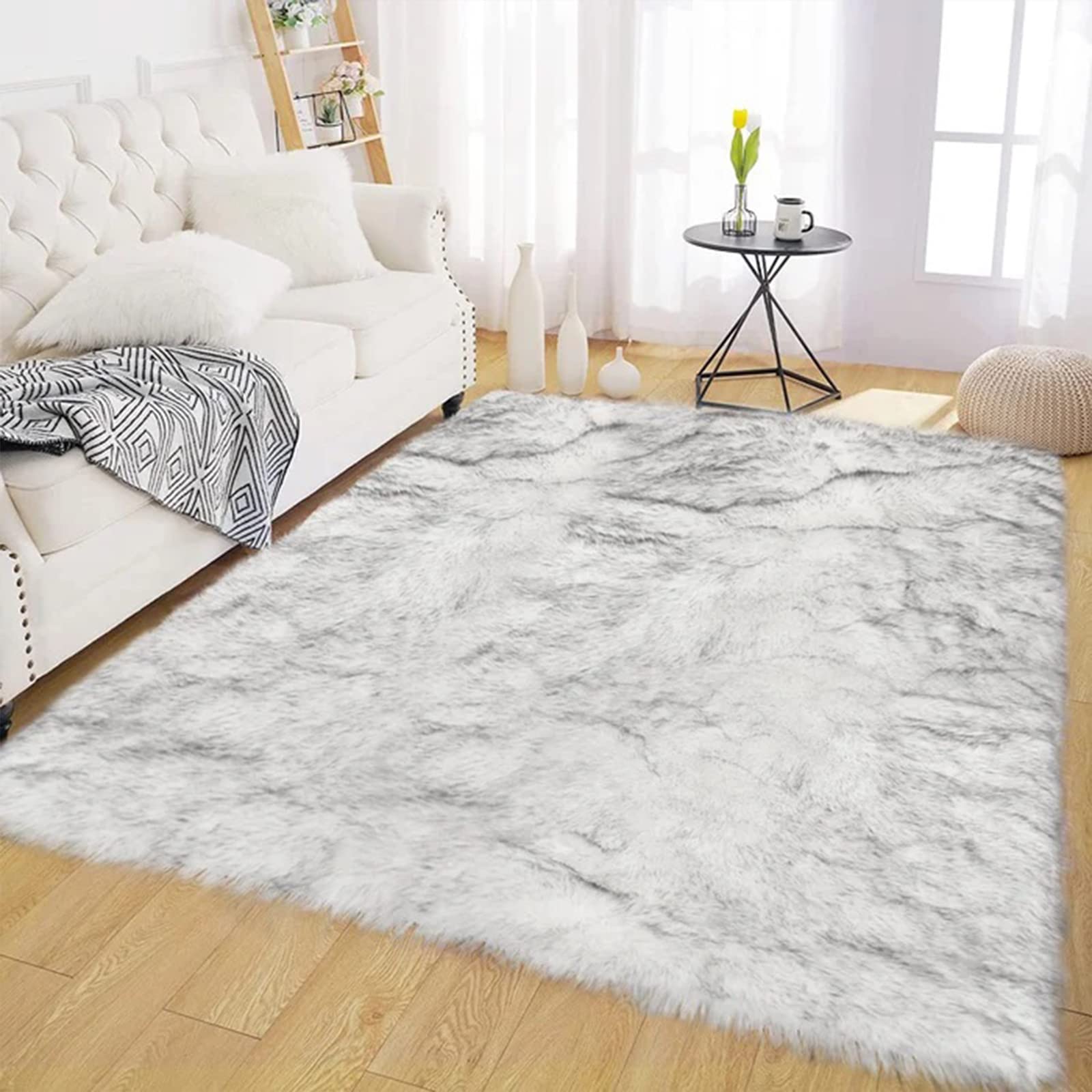 Alfombra Latepis de Piel Sintética de Oveja Blanca 180 x 240 cm - Venta Internacional