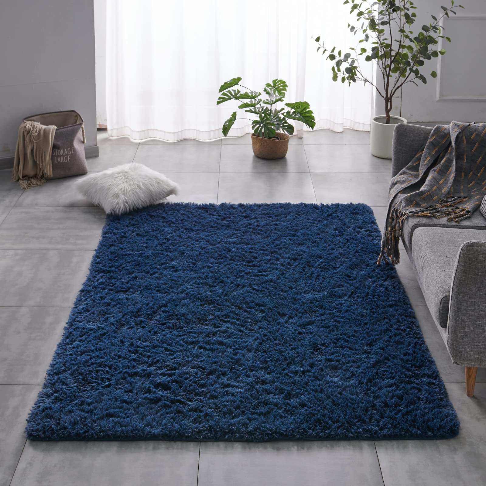 Foto 2 pulgar | Alfombra Tabayon Azul de 200 x 300 cm-Venta Internacional