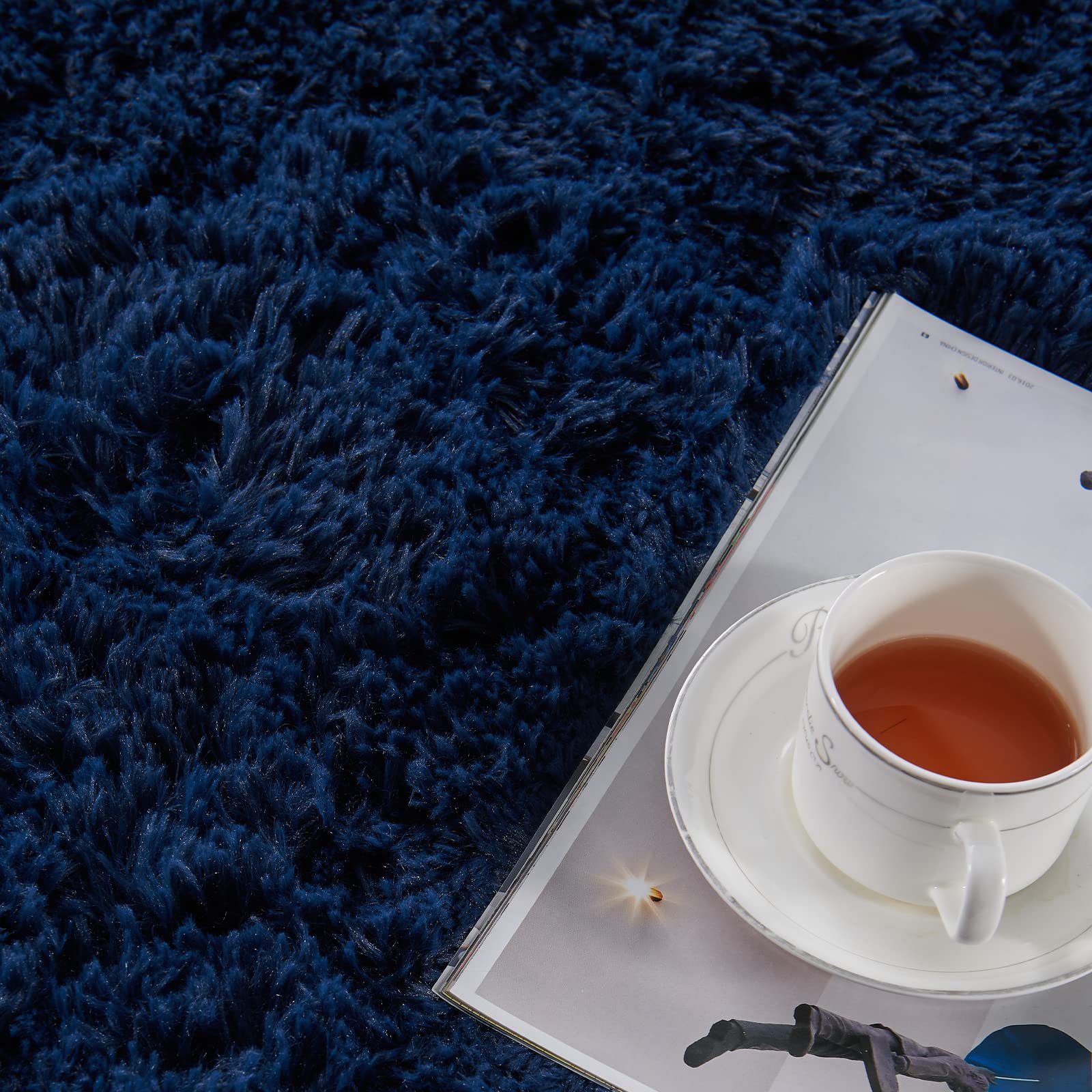 Foto 3 | Alfombra Tabayon Azul de 200 x 300 cm-Venta Internacional