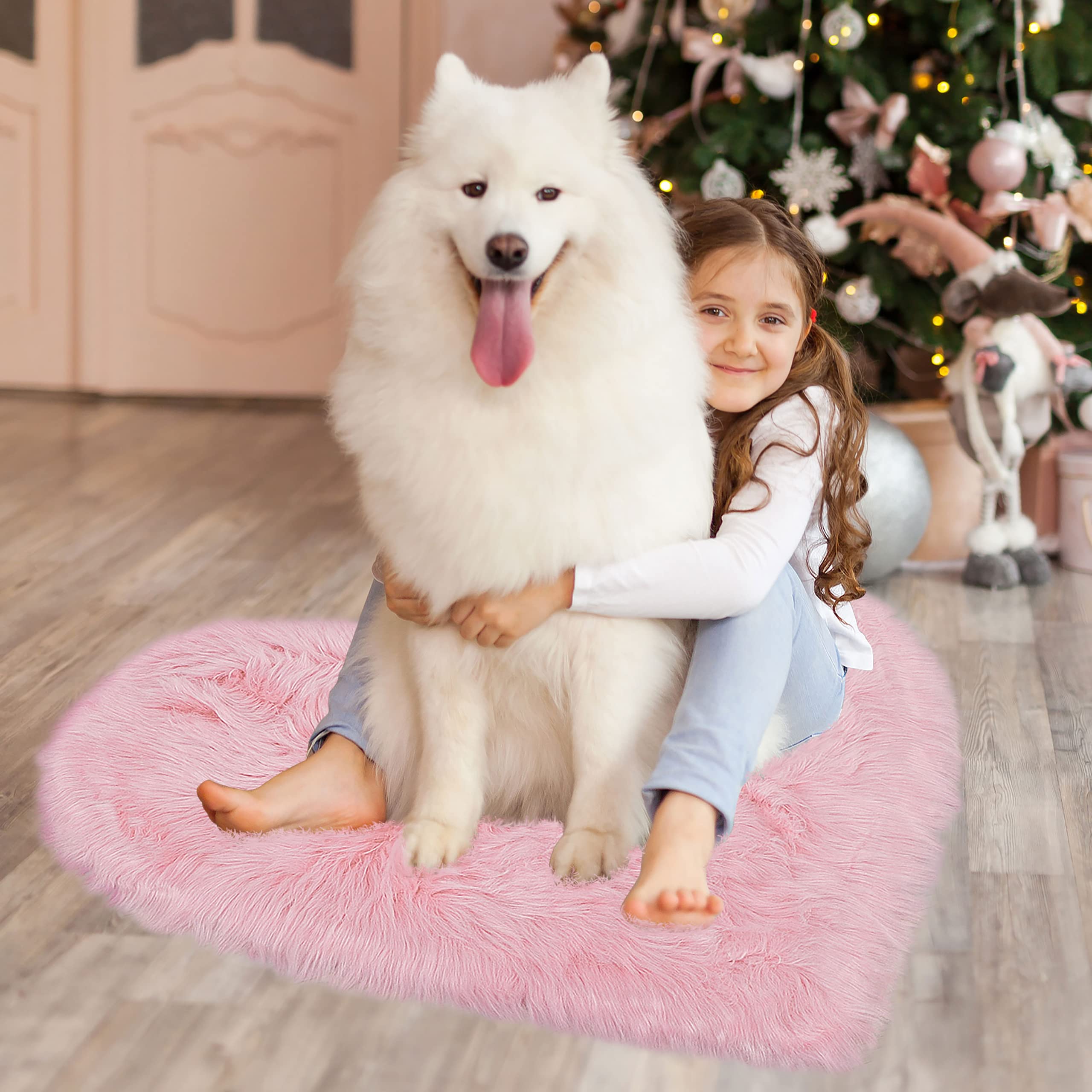 Foto 5 pulgar | Alfombra Rosa Uxcell de Corazón-Venta Internacional