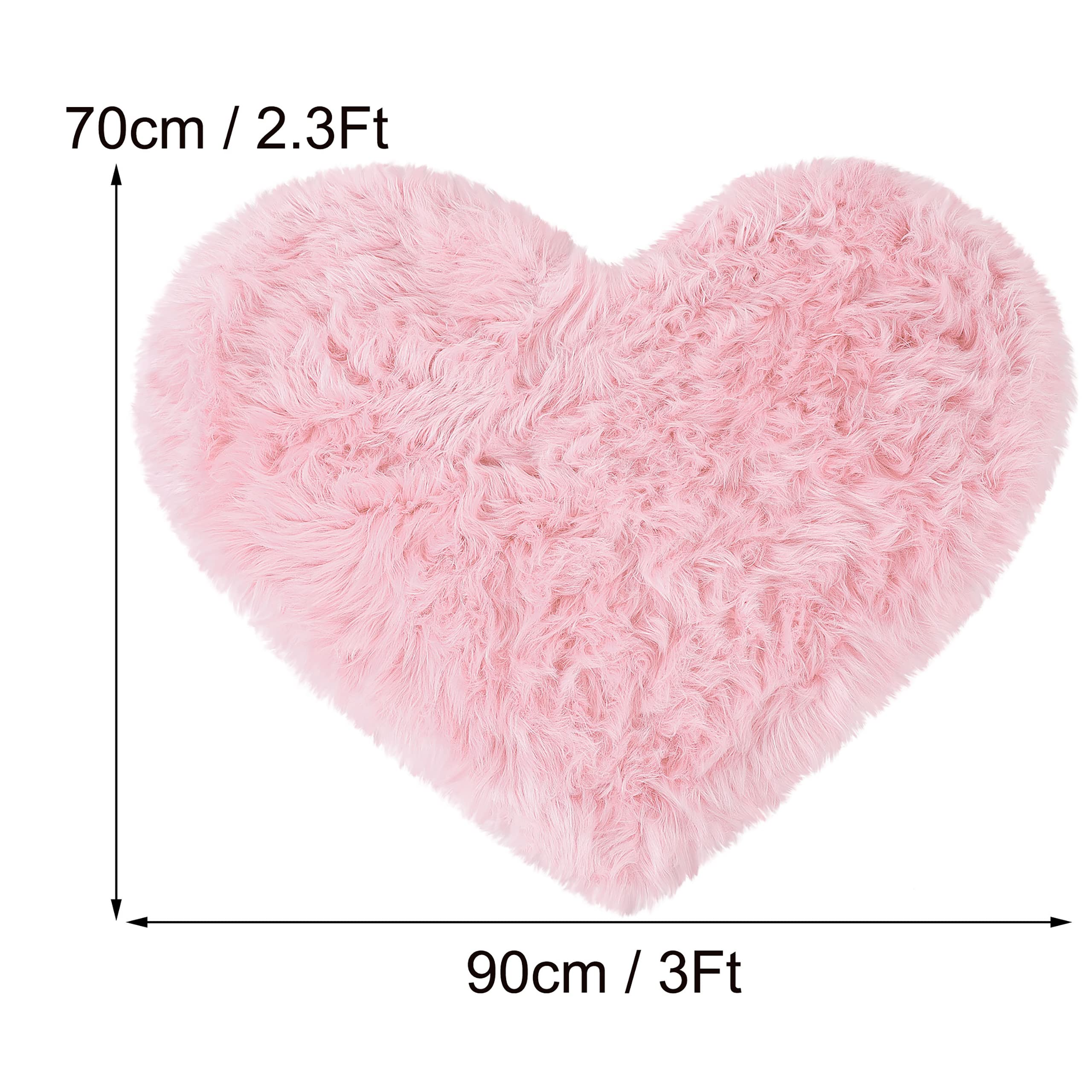 Foto 7 | Alfombra Rosa Uxcell de Corazón-Venta Internacional