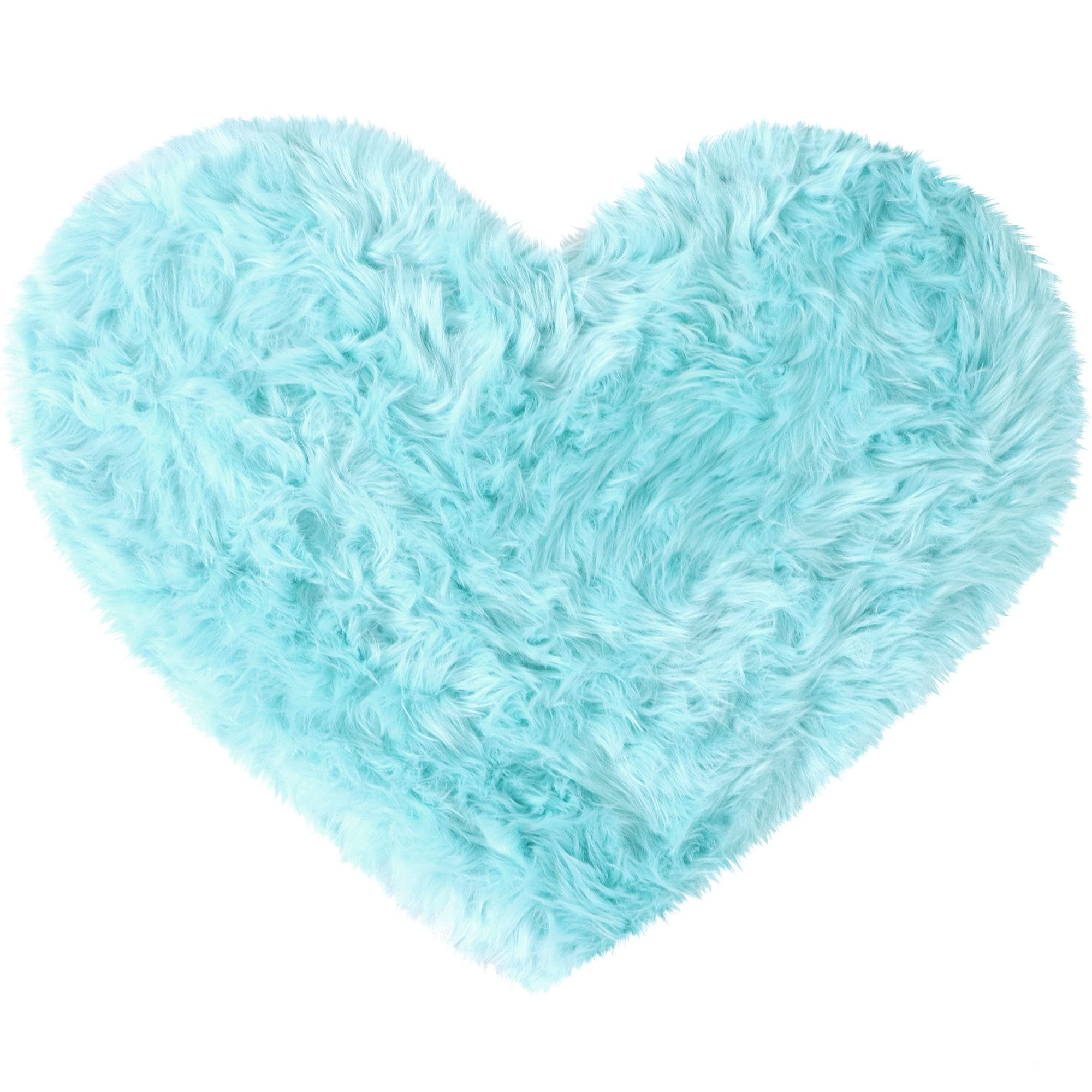 Foto 2 pulgar | Alfombra Azul Uxcell de Corazón-Venta Internacional