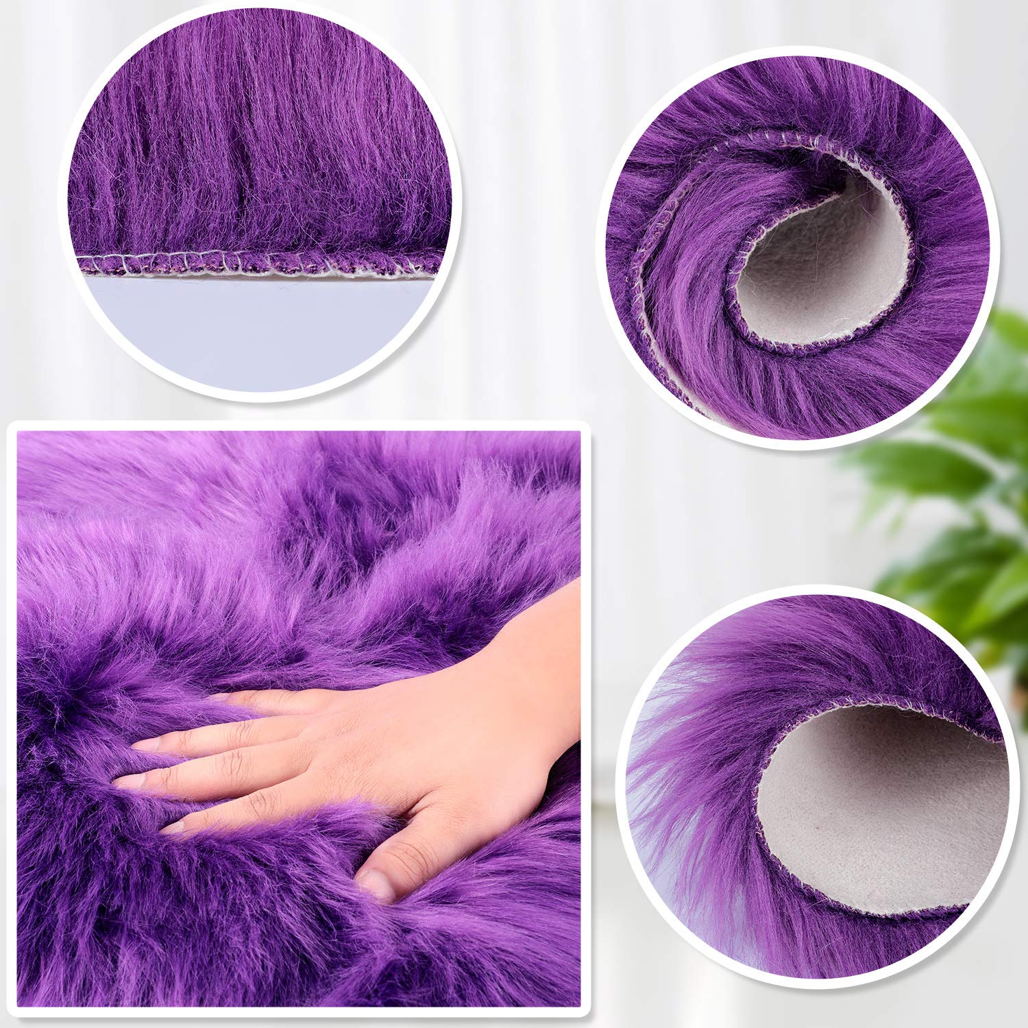 Foto 2 | Tapete Mudder Morado Piel Sintética en Forma de Corazón 30 X 40 cm 2 Piezas - Venta Internacional