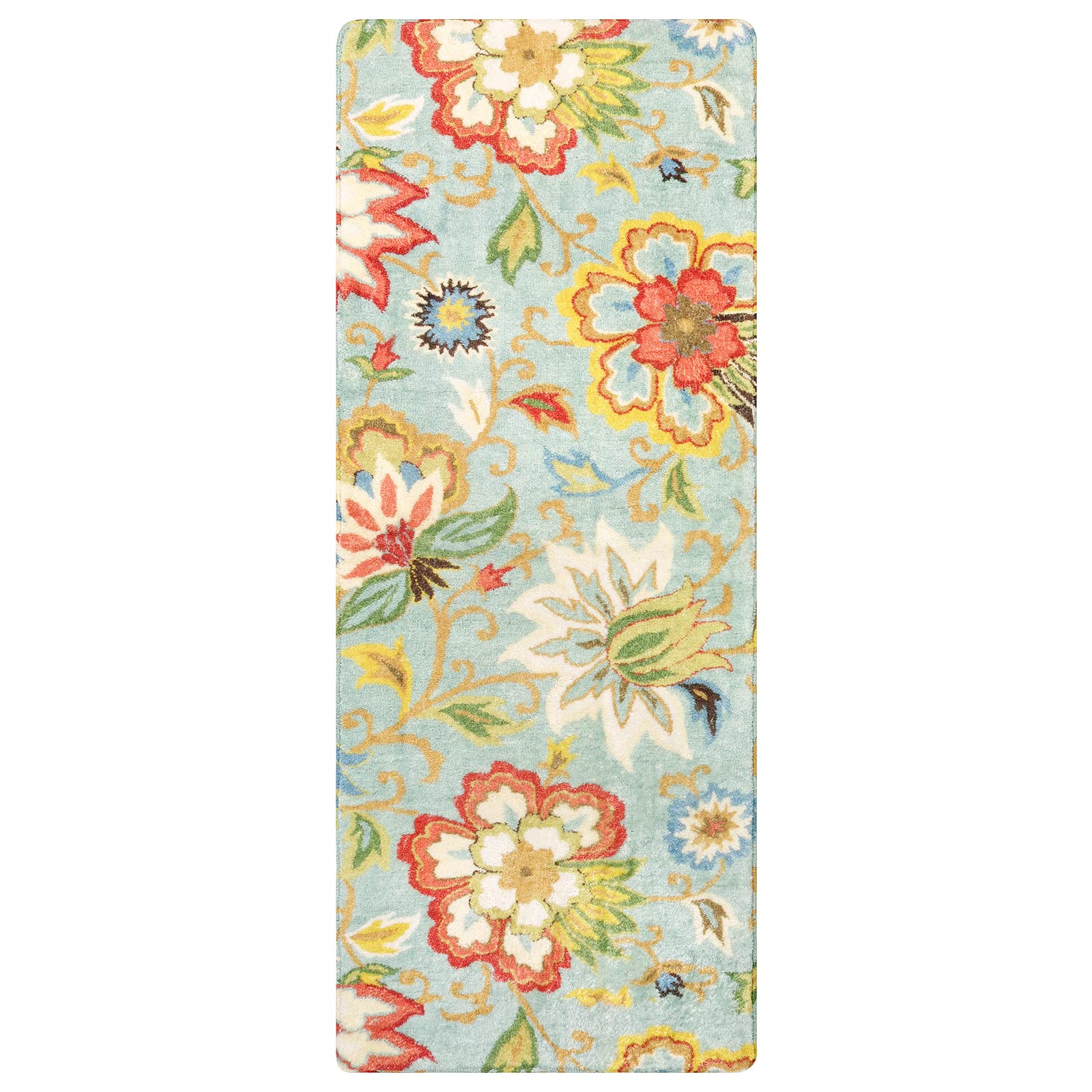 Foto 3 pulgar | Alfombra Lahome Con Estampado Floral Para Pasillo 60 X 150 Cm Lavable Y Antideslizante - Venta Internacional