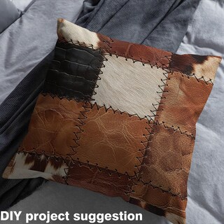 Foto 3 | Tapicería De Tela Con Estampado De Piel De Vaca Castle Fairy, 1 Yarda, Marrón - Venta Internacional.