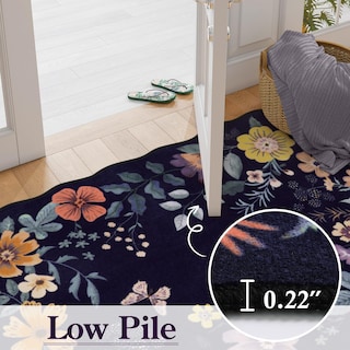 Foto 5 | Alfombra Lahome Floral de 120 X 180 cm- Venta Internacional