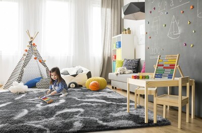 Foto 4 | Alfombra Twinnis Super Soft Shaggy 150 x 240 cm Gris - Venta Internacional
