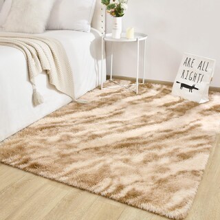 Foto 1 | Alfombra Twinnis Super Soft Shaggy 150 x 240 cm Beige - Venta Internacional