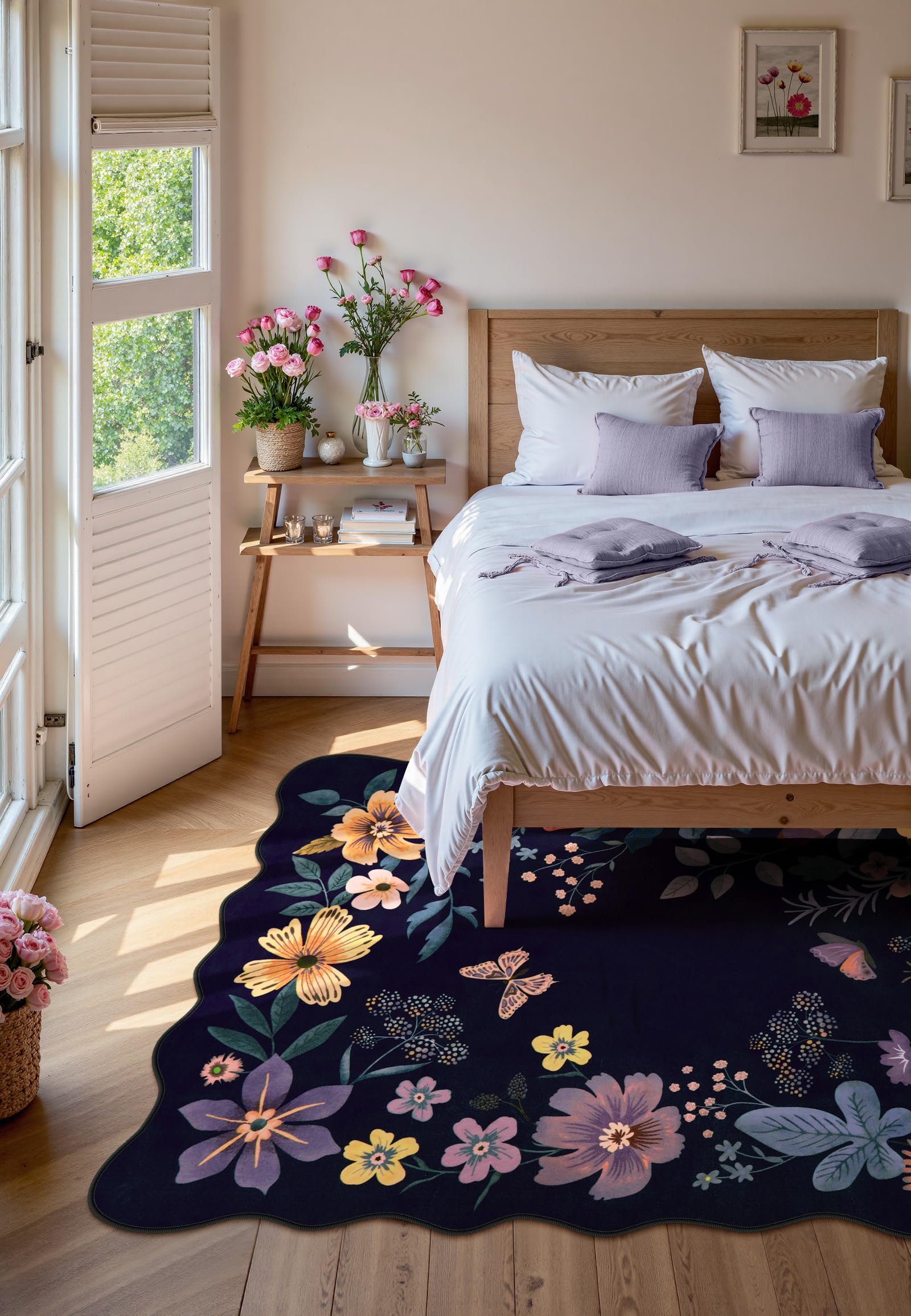 Foto 3 pulgar | Alfombra Lahome Floral 150 x 210 cm- Venta Internacional