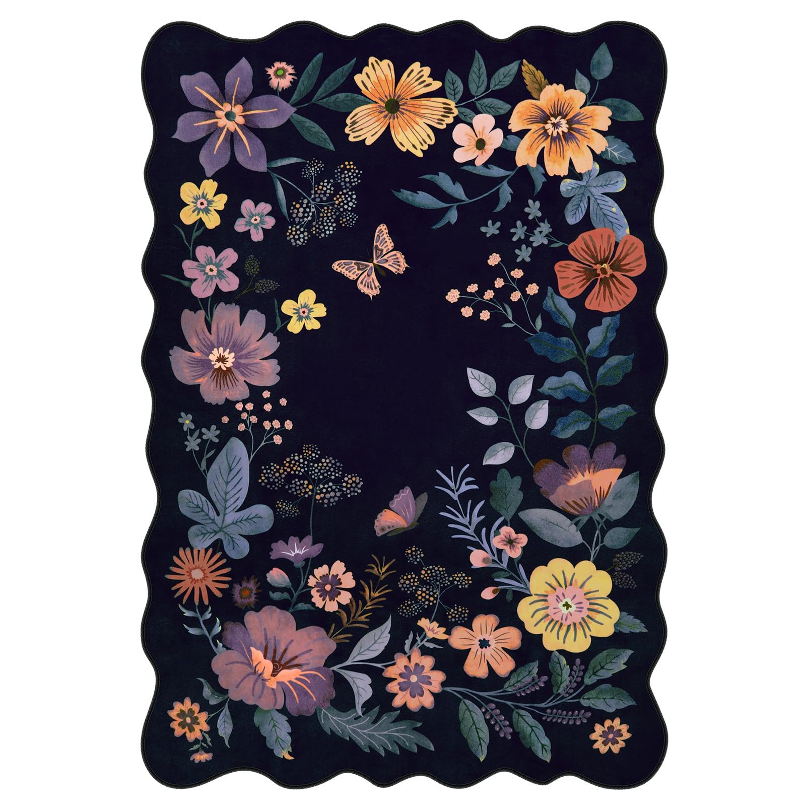 Foto 8 pulgar | Alfombra Lahome Floral 150 x 210 cm- Venta Internacional