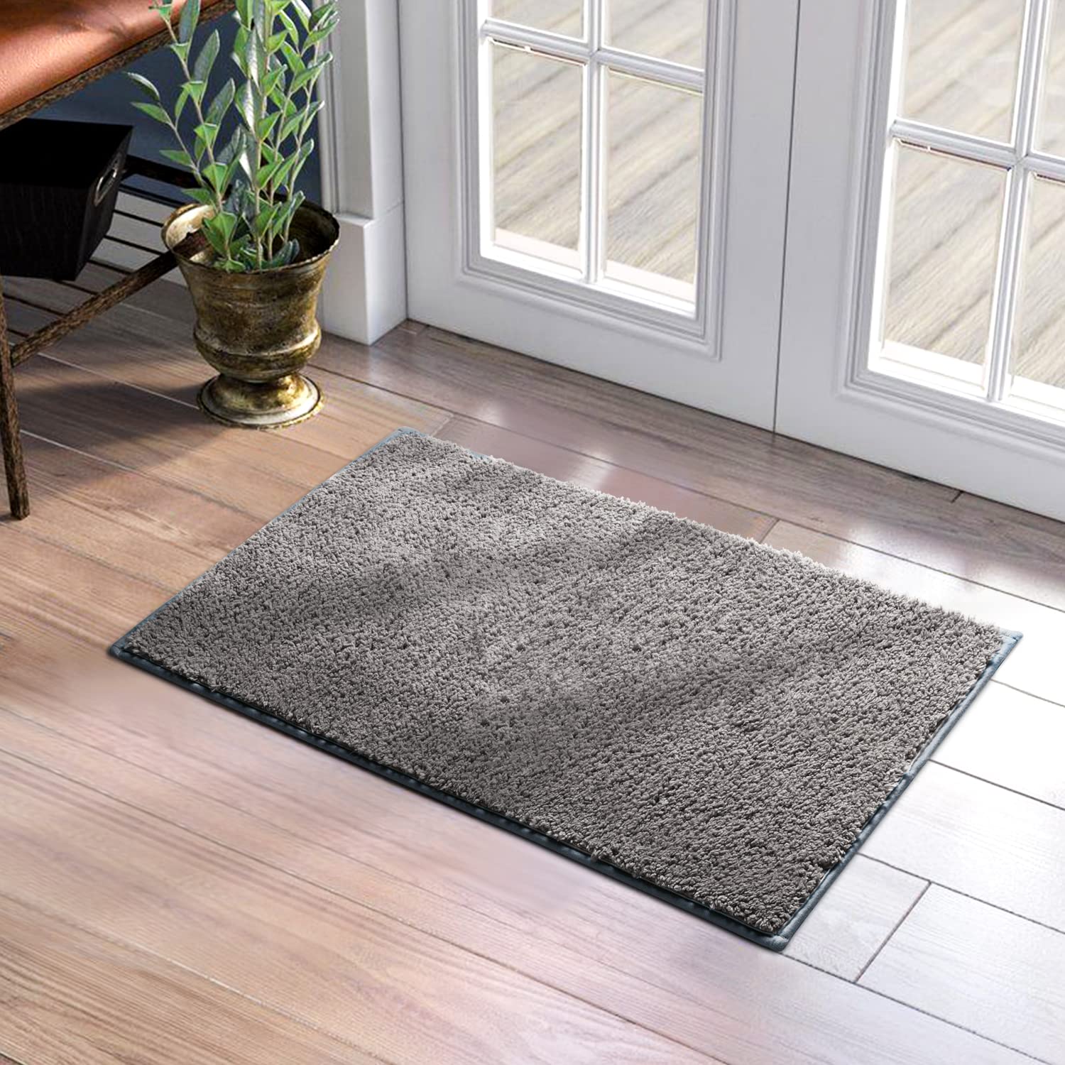 Tapete para Interior Homeideas Superabsorbente 43 x 74 cm Gris - Venta Internacional