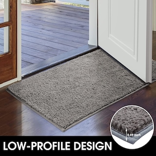 Foto 2 | Tapete para Interior Homeideas Superabsorbente 43 x 74 cm Gris - Venta Internacional
