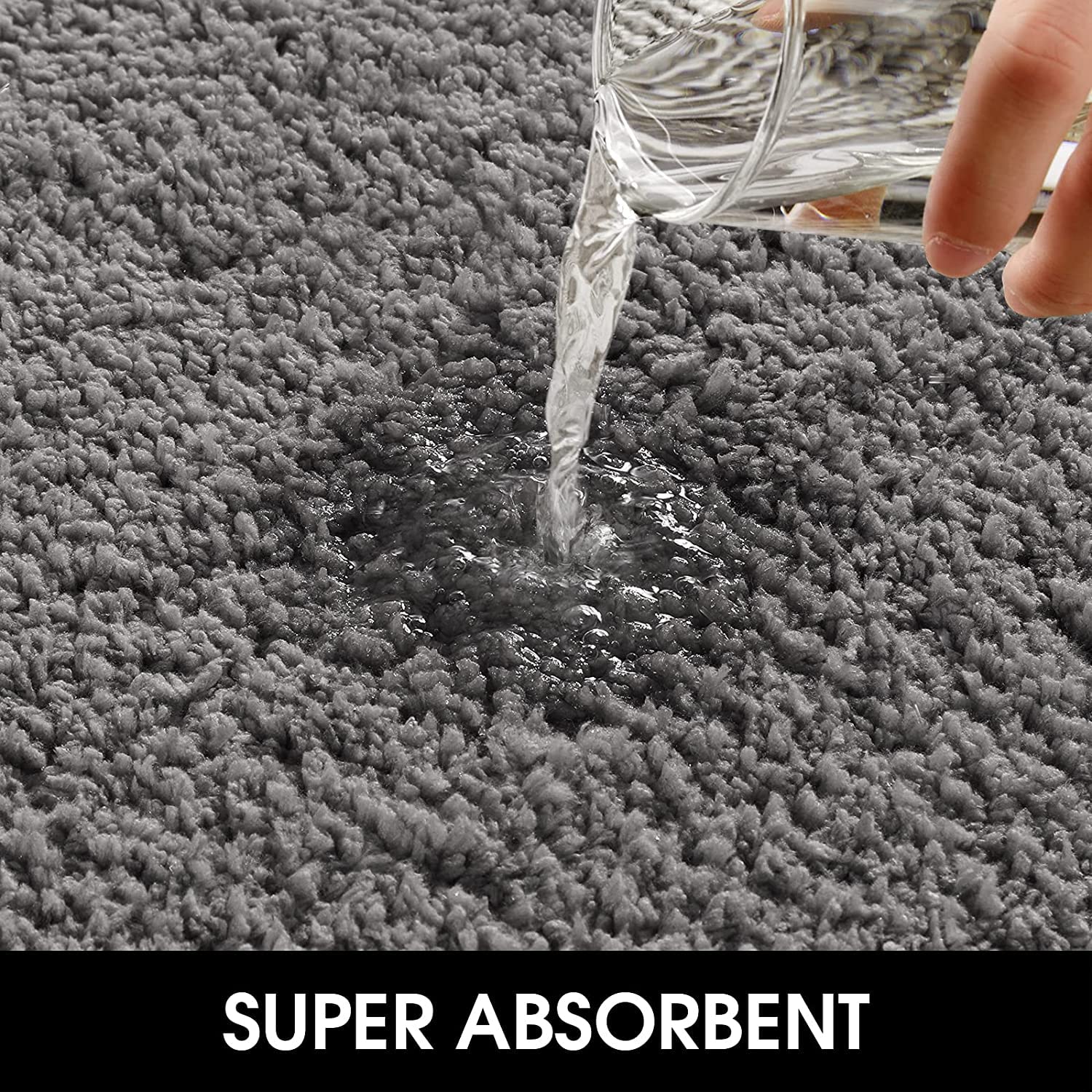 Foto 8 pulgar | Tapete para Interior Homeideas Superabsorbente 43 x 74 cm Gris - Venta Internacional