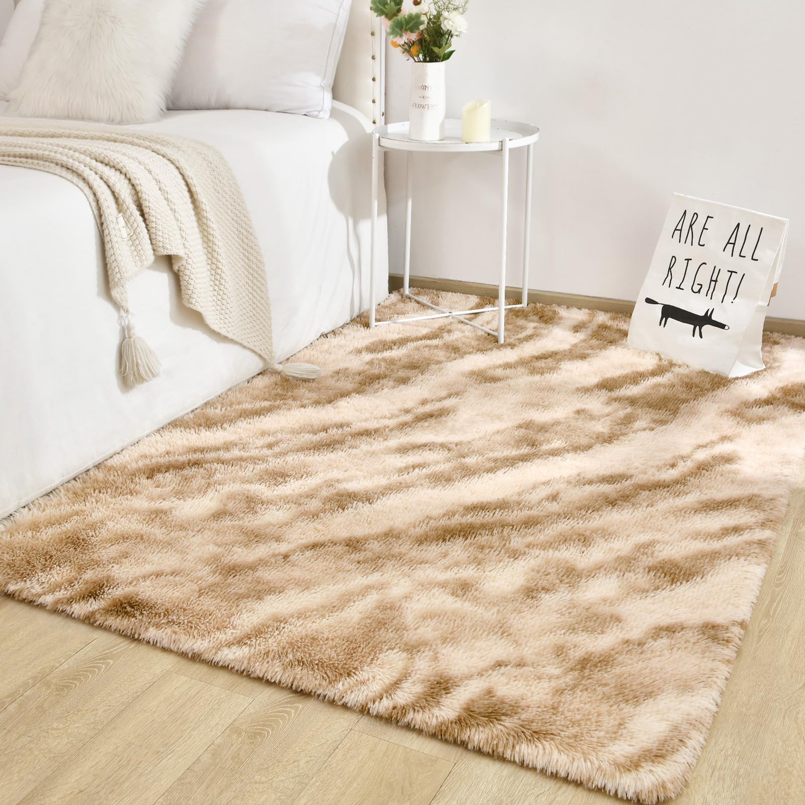 Foto 2 pulgar | Alfombra Twinnis Super Soft Shaggy 180 x 270 cm Beige - Venta Internacional