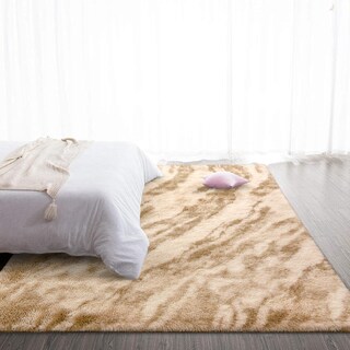 Foto 2 | Alfombra Twinnis Super Soft Shaggy 180 x 270 cm Beige - Venta Internacional