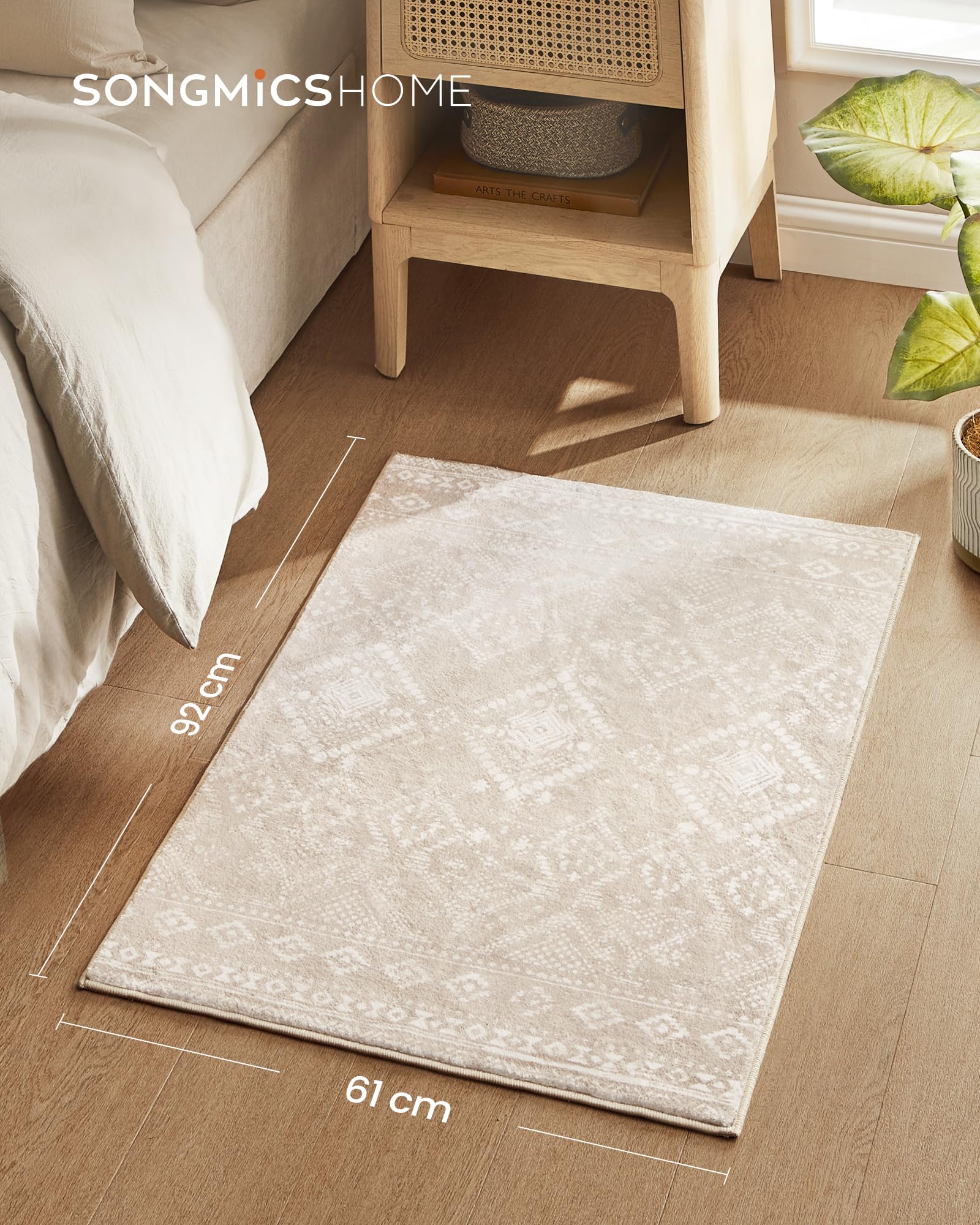 Foto 6 pulgar | Tapete Songmics Home Mtar024k01 61 x 92 cm Beige