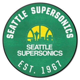 Foto 1 | Alfombra Fanmats Nba Retro Seattle Supersonics Redonda De 69 Cm - Venta Internacional.