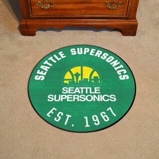 Foto 2 | Alfombra Fanmats Nba Retro Seattle Supersonics Redonda De 69 Cm - Venta Internacional.