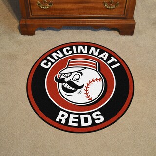 Foto 1 | Alfombra Redonda De Nailon Cincinnati Reds De 27 Cm De Diámetro - Venta Internacional.
