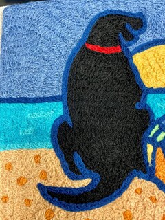 Foto 3 | Alfombra Jellybean Watching The Sun Set Dogs Beach, 50 X 75 Cm - Venta Internacional.