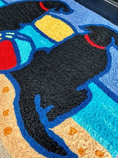 Foto 4 | Alfombra Jellybean Watching The Sun Set Dogs Beach, 50 X 75 Cm - Venta Internacional.