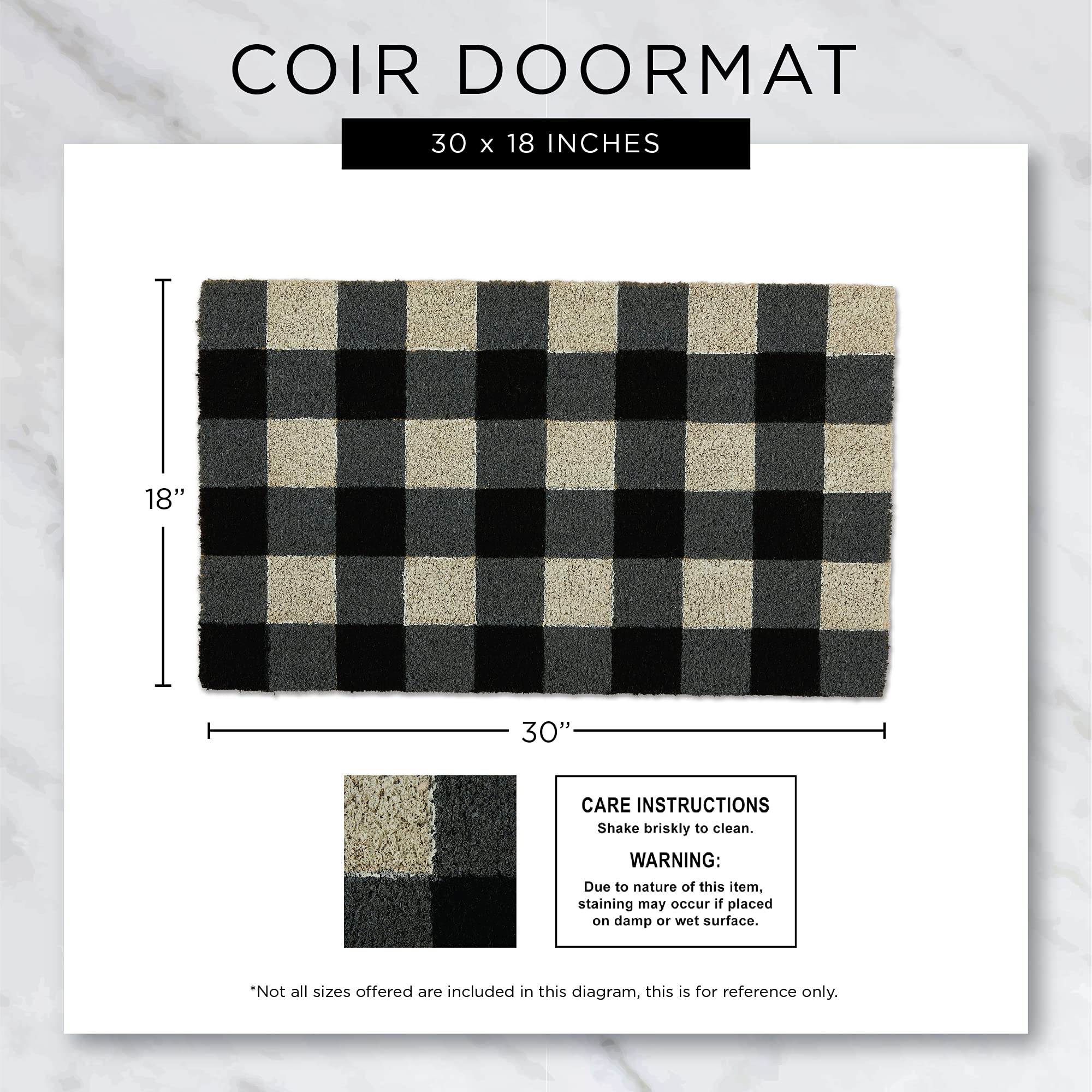 Foto 6 | Felpudo Dii Animal Pun Collection, Fibra De Coco Natural, 45 X 75 Cm - Venta Internacional.