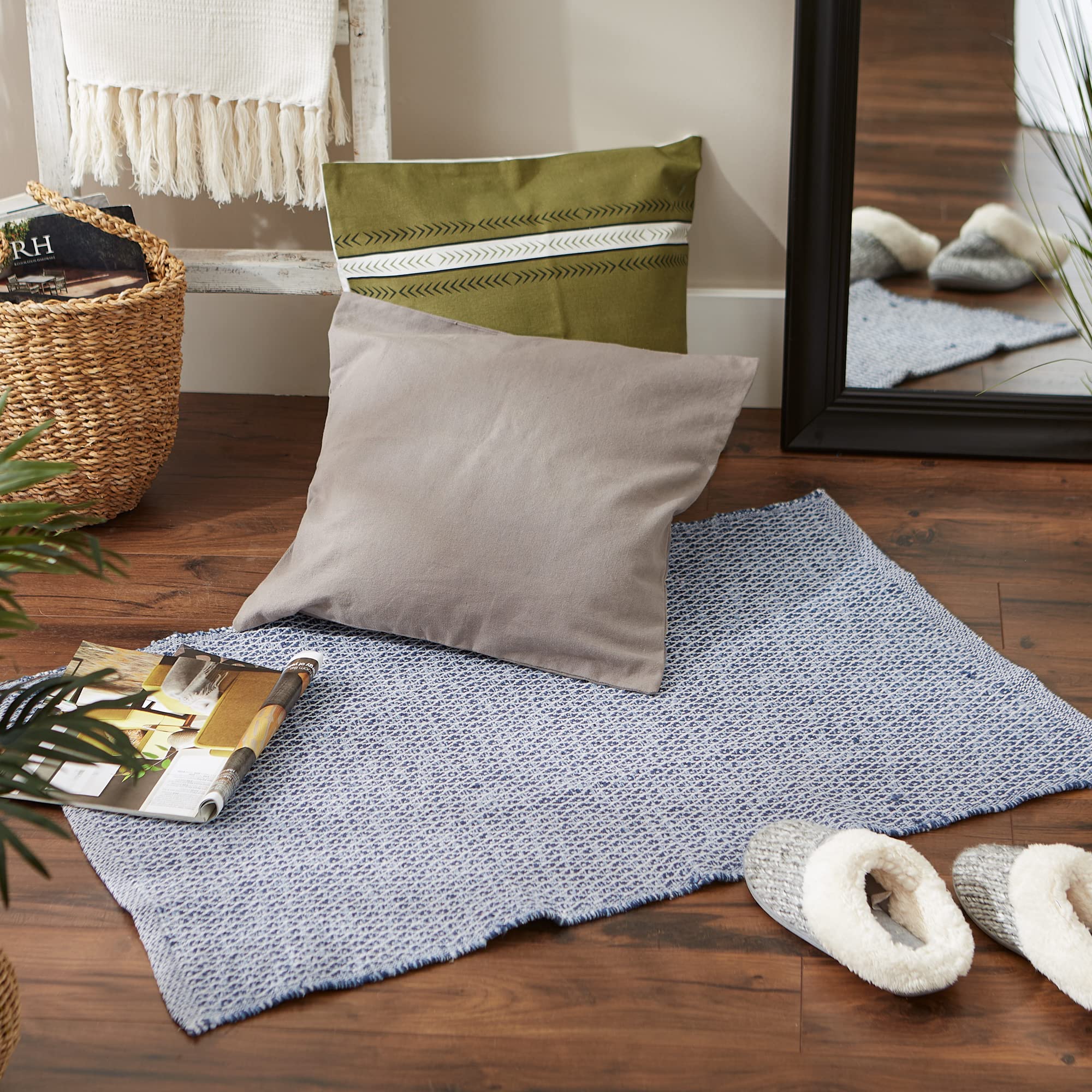 Foto 5 pulgar | Alfombra Dii, Tela Tejida Con Hilo Reciclado, Diamantes En Miniatura, 60 X 90 Cm - Venta Internacional.