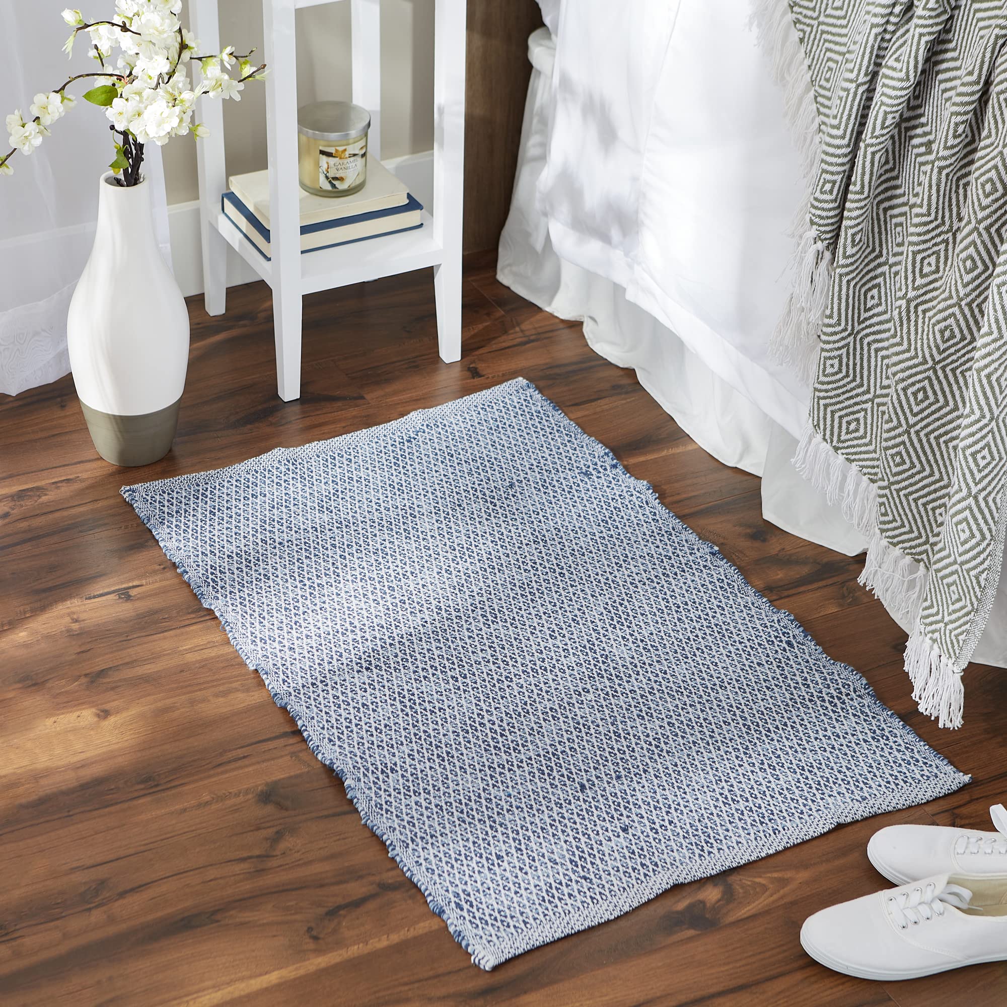 Foto 5 | Alfombra Dii, Tela Tejida Con Hilo Reciclado, Diamantes En Miniatura, 60 X 90 Cm - Venta Internacional.