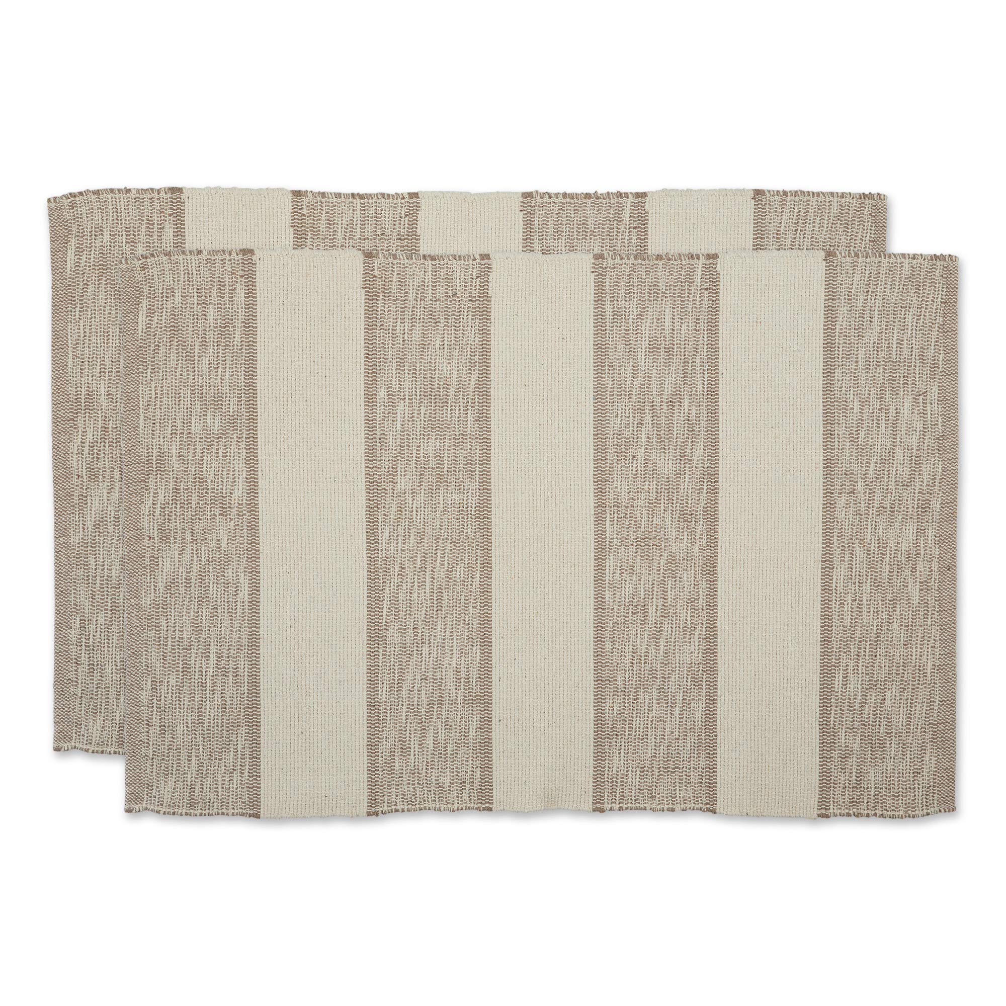 Foto 2 pulgar | Set De Alfombras Tejidas Dii  Rayas Marrones  60 X 90 Cm- Venta Internacional.