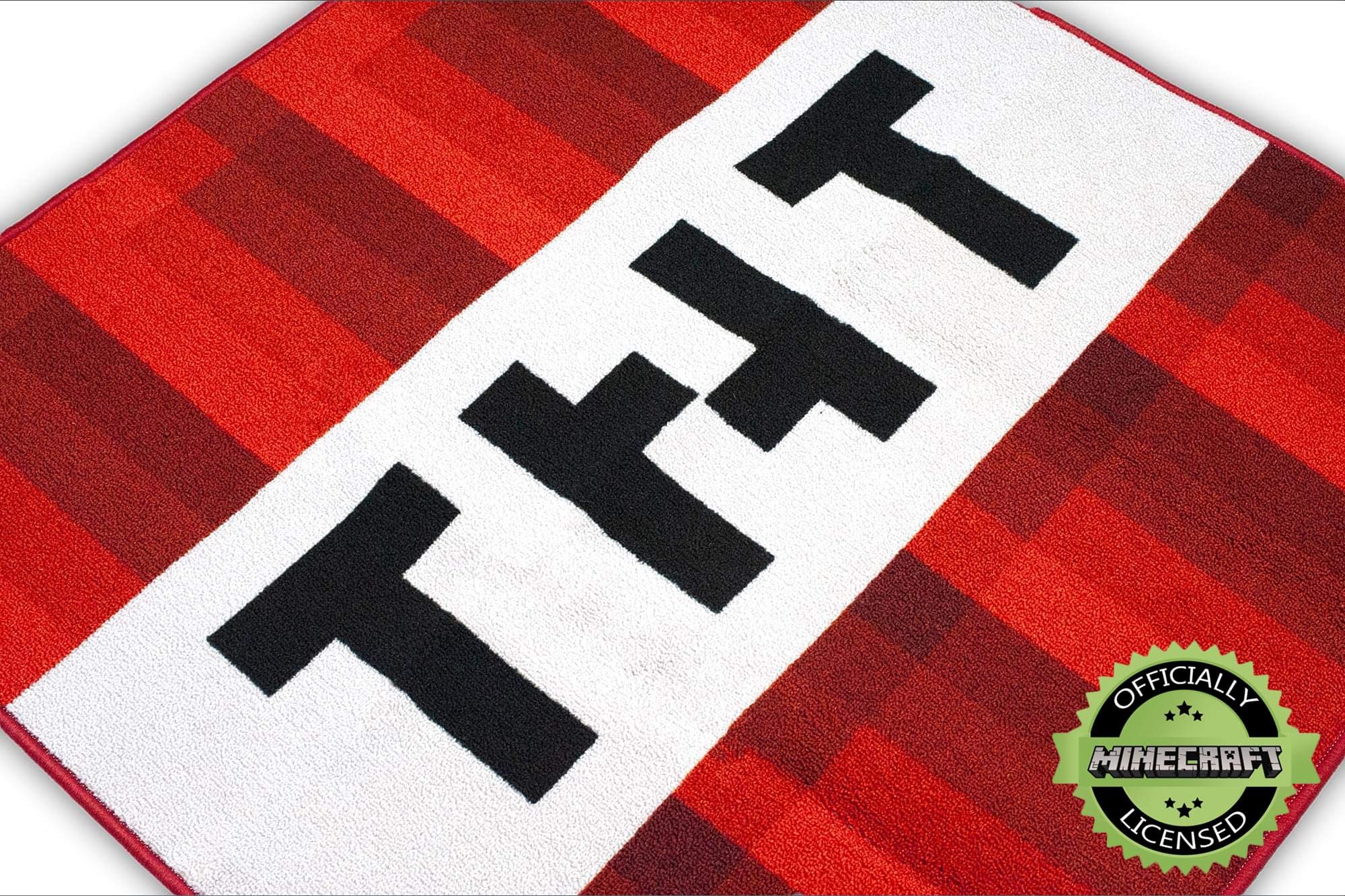 Foto 3 | Alfombra Con Diseño De Bloques Tnt De Minecraft De 1 M Cuadrados - Venta Internacional.