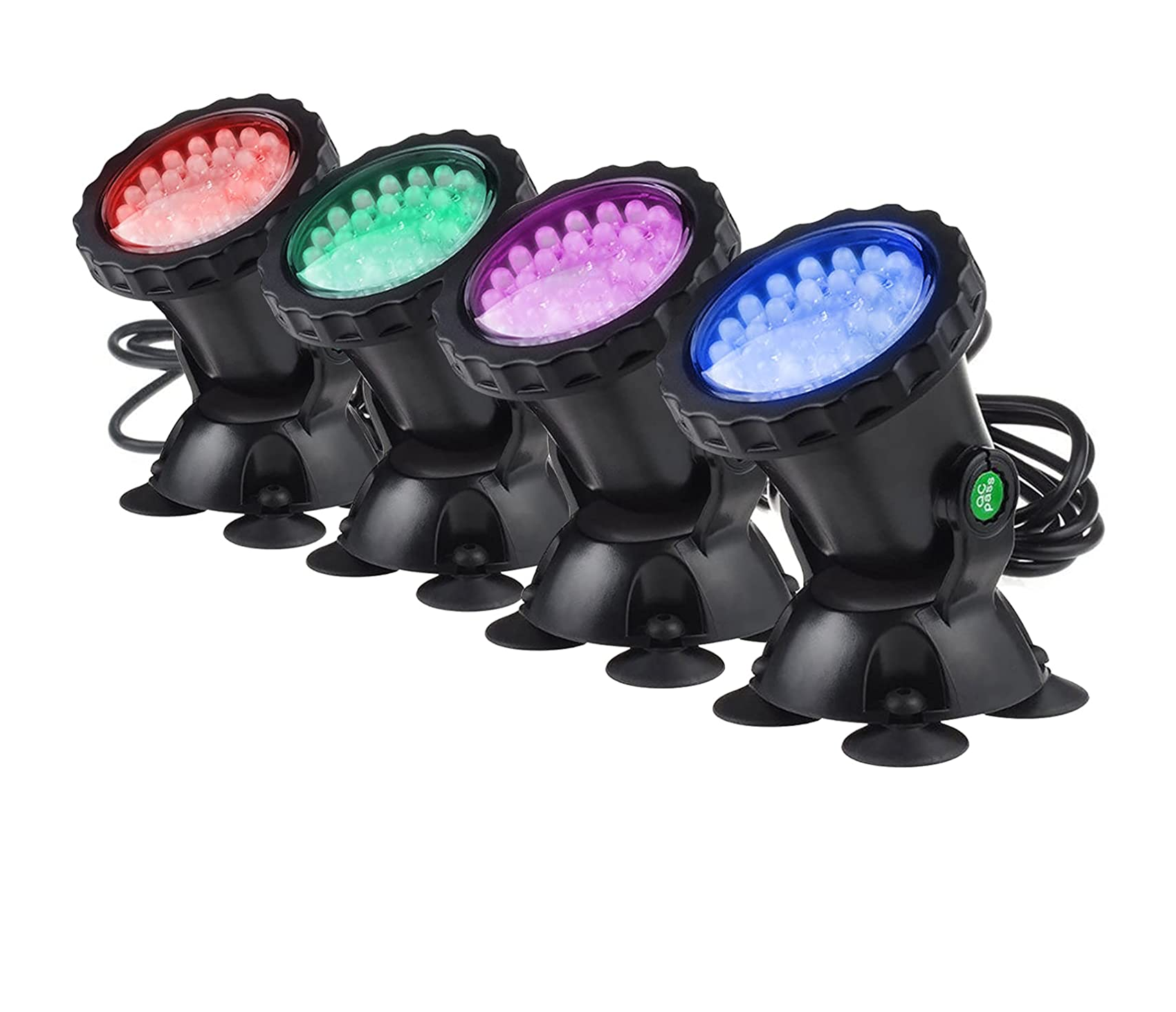 Set de 4 Luces de Estanque Sumergible Malubero para Exterior