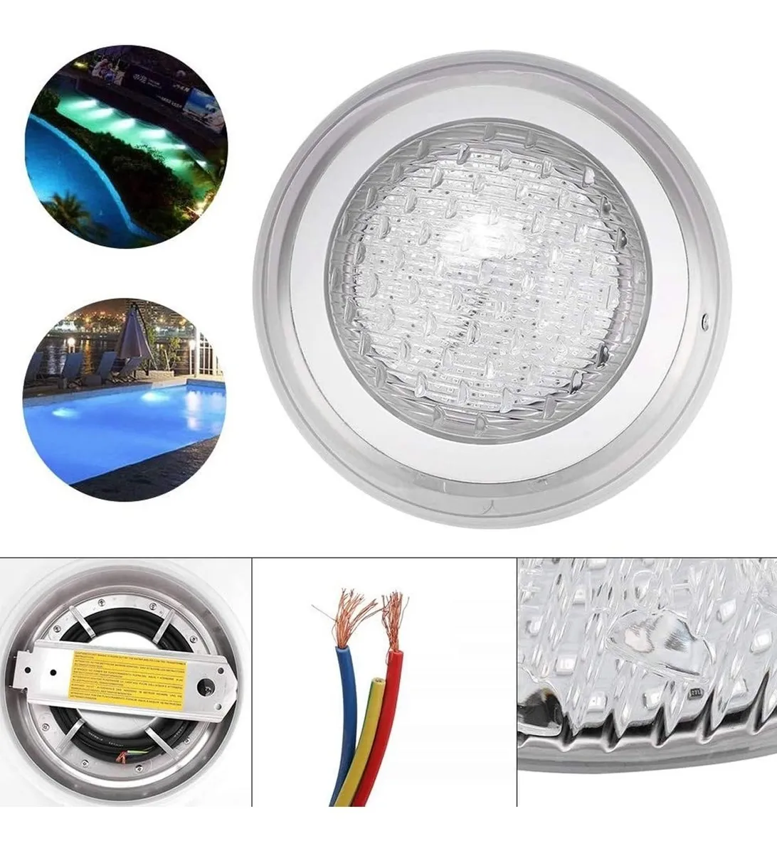 Foto 2 | Luz Led para Piscina Malubero Multicolor de 12v 24w Rgb con Control Remoto