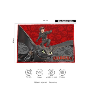 Foto 3 | Tapete Decorativo Multiusos Dragón Furia