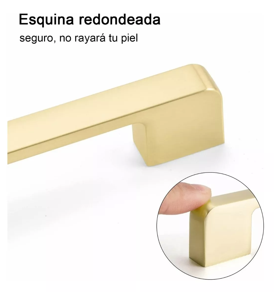 Foto 4 pulgar | Tiradores Para Cocina Cajones Armarios Oro 12.8 Cm 10 Piezas