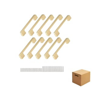 Foto 1 | Tiradores Para Cocina Cajones Armarios Oro 12.8 Cm 10 Piezas, Belug Dorado