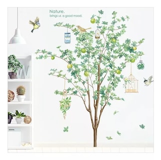 Foto 2 | Sticker Vinil Decorativo Para Pared Con Diseño De Árbol Con Pájaros