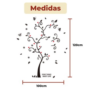 Foto 6 | Sticker Vinil Decorativo Para Pared Con Diseño De Árbol Familiar Para Fotos