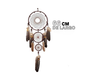 Foto 5 | Atrapasueño Colgante Decorativo de 3 Círculos con Pluma Tradicional