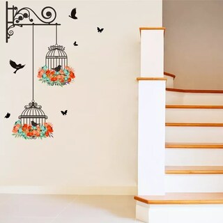 Foto 3 | Sticker Vinil Decorativo Para Pared Con Diseño De Jaula De Pájaros