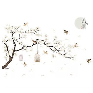Foto 1 | Sticker Vinil Decorativo para Pared con Diseño de Árbol con Jaulas