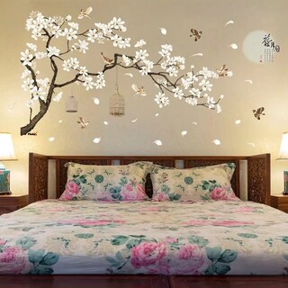 Foto 3 | Sticker Vinil Decorativo para Pared con Diseño de Árbol con Jaulas