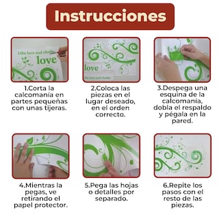 Foto 7 | Sticker Vinil Decorativo Con Diseño De Árbol Con Jaulas Para Pared