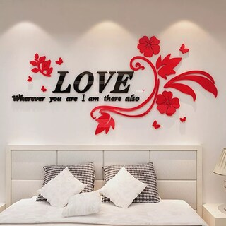 Foto 3 | Vinilo Decorativo con Diseño de Flores Love 117 X 250 Cm
