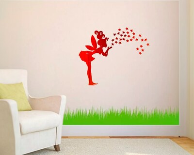 Foto 4 | Vinilo Decorativo con Acabado de Espejo con Diseño de Hada 70 X 46 Cm