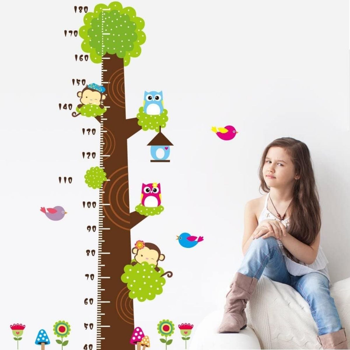 Foto 5 pulgar | Pegatina Adhesiva con Diseño Árbol para Medir Crecimiento de Niños